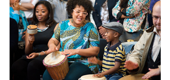 Upbeat. African drumming at Deloitte Ignite 12