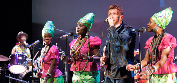Tony Allen Martina Topley-Bird and Damon Albarn